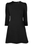 Dolce & Gabbana A-line Mini Dress, Women's, Size: 38, Black, Silk/spandex/elastane/virgin Wool