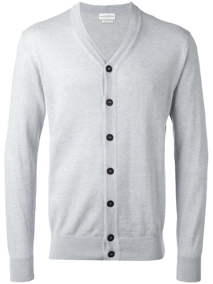 Ballantyne - V-neck Cardigan - Men - Cotton/cashmere - 52, Grey, Cotton/cashmere