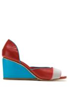 Sarah Chofakian Anabela Komai Leather Sandals - Multicolour