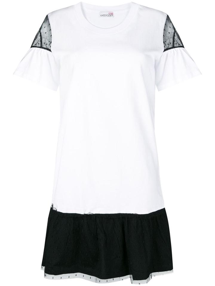 Red Valentino Tulle Detail Dress - White