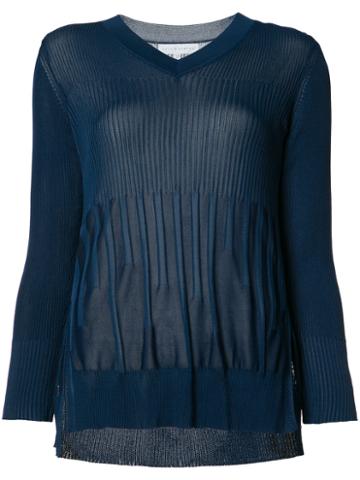 Nellie Partow Ribbed Jumper, Women's, Size: Xs, Blue, Rayon