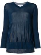 Nellie Partow Ribbed Jumper, Women's, Size: Xs, Blue, Rayon