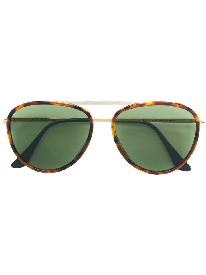 Retrosuperfuture Ideal Aviator Sunglasses - Green