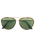 Retrosuperfuture Ideal Aviator Sunglasses - Green