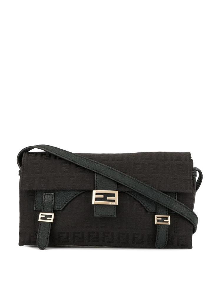 Fendi Pre-owned Zucca Pattern Hand Tote Bag - Black
