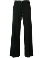 Aspesi Pleated Straight-leg Trousers - Black