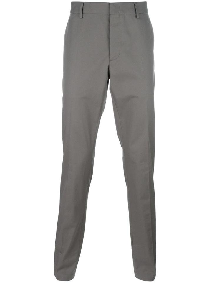 Lanvin Tailored Straight Fit Trousers - Nude & Neutrals