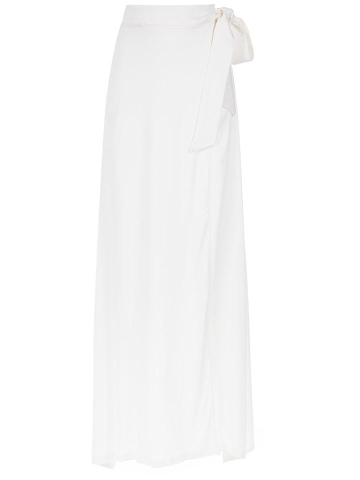 Adriana Degreas - Maxi Skirt - Women - Spandex/elastane/viscose - P, White, Spandex/elastane/viscose