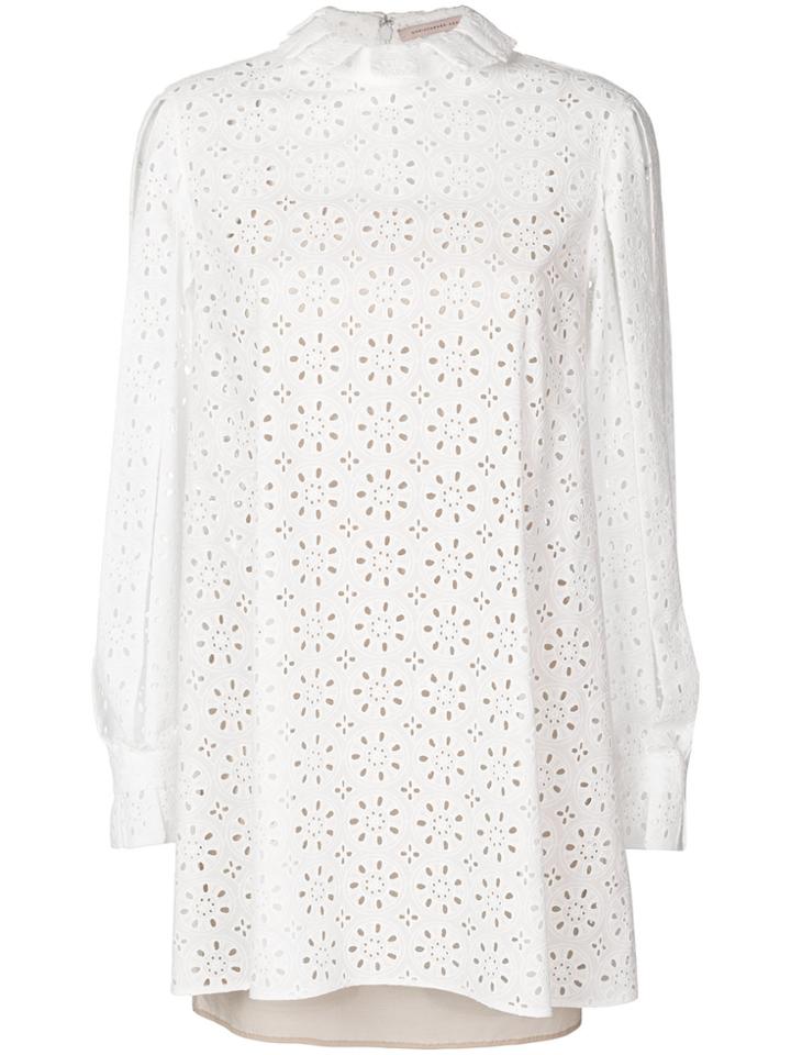 Christopher Kane Broderie Anglaise Dress - White