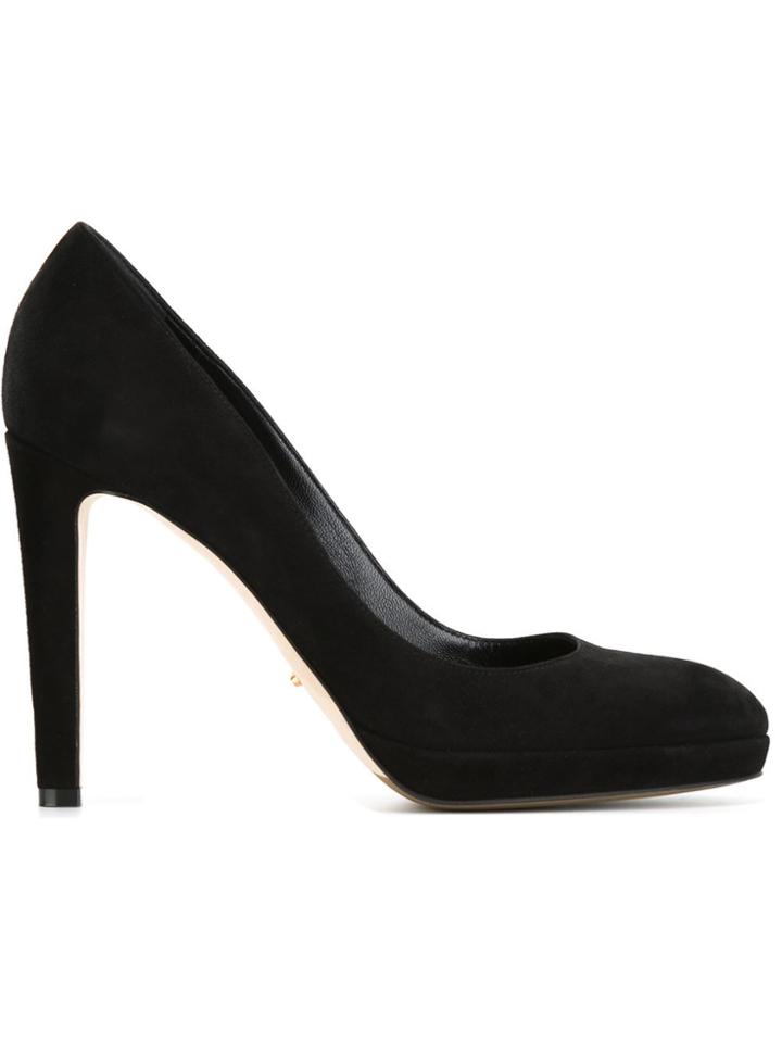 Sergio Rossi Almond Toe Pumps - Black