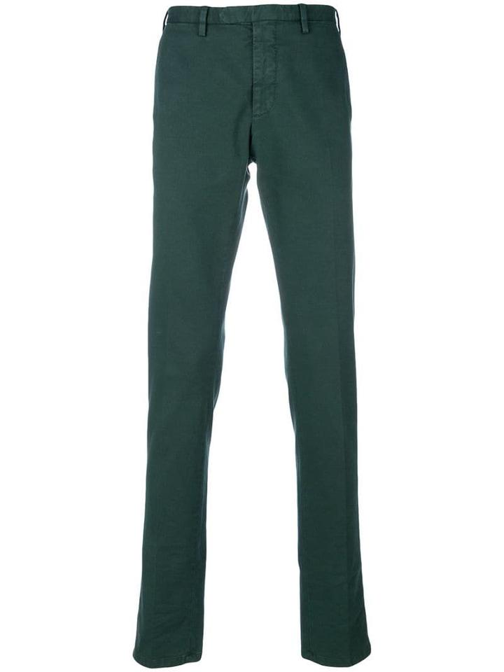 Dell'oglio Straight Leg Chinos - Green
