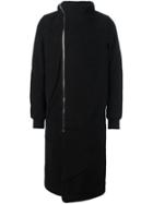 Rick Owens Drkshdw Zipped Hooded Coat - Black