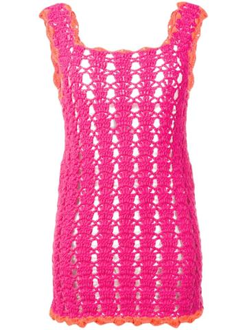 Marco Rambaldi Knitted Mini Dress - Pink