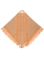 Twin-set Lace Trim Scarf - Neutrals
