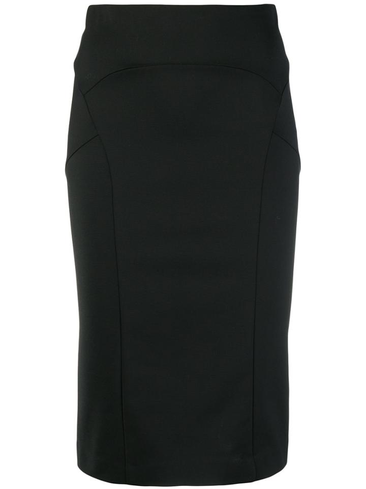 Patrizia Pepe Pencil Midi Skirt - Black
