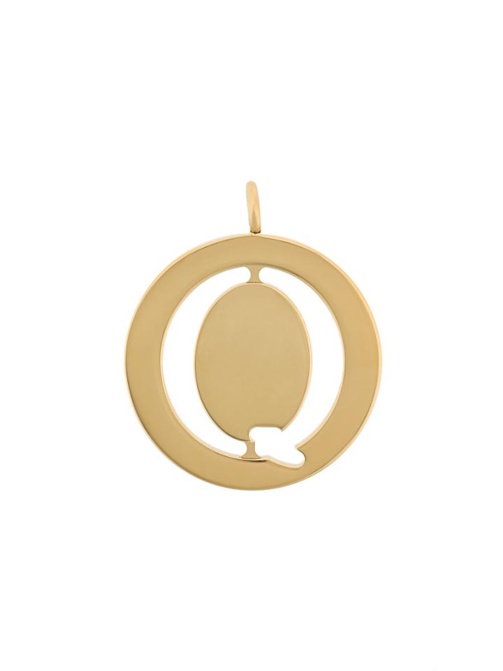 Chloé Q Coin Pendant Necklace - Metallic