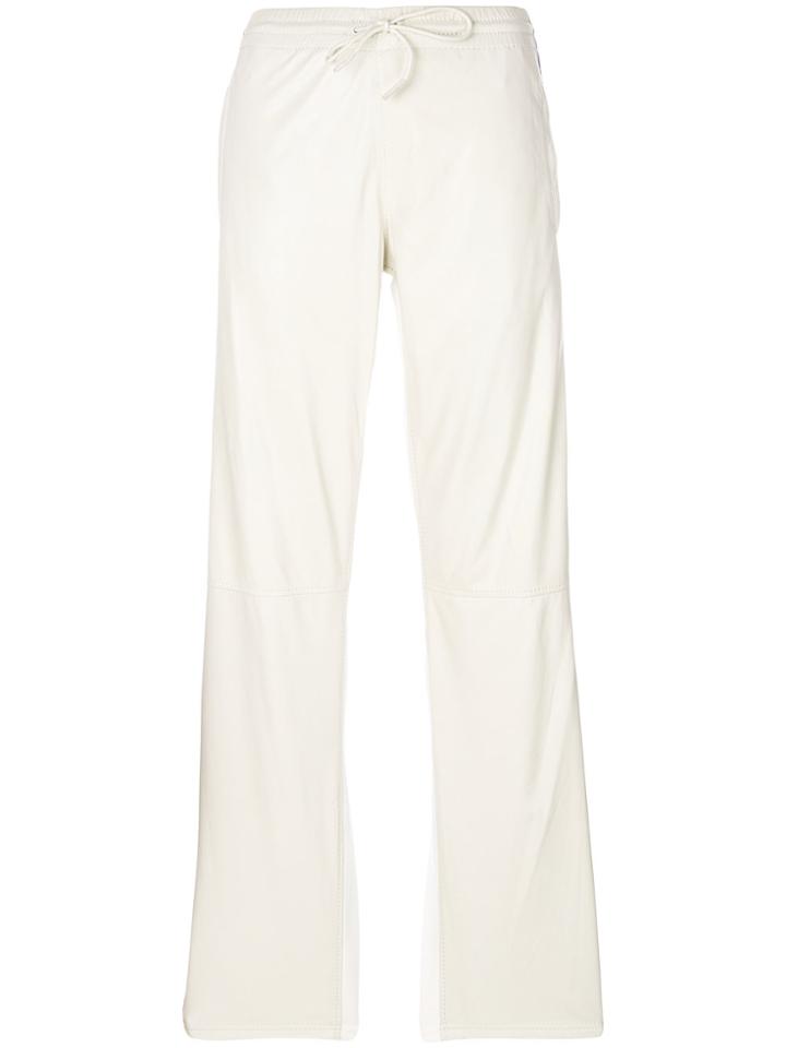 P.a.r.o.s.h. Side-stripe Biker Trousers - White