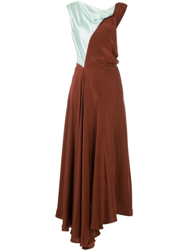 Roksanda Long Two-tone Gown - Red