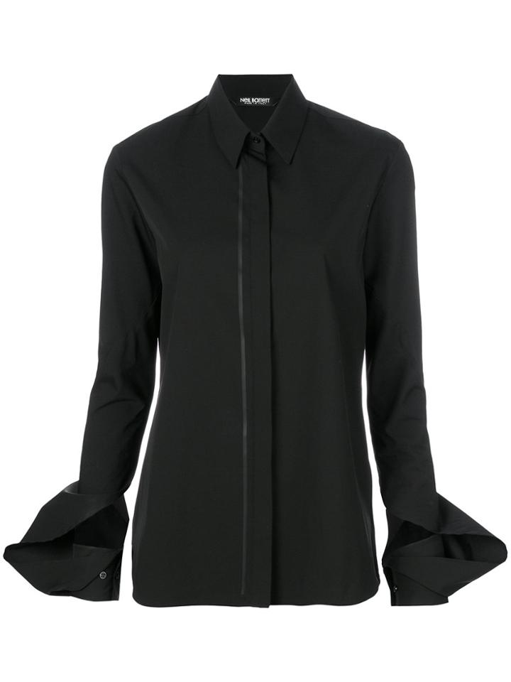 Neil Barrett Slit Cuffs Shirt - Black