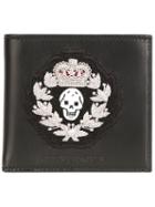Alexander Mcqueen Embroidered Skull Badge Wallet
