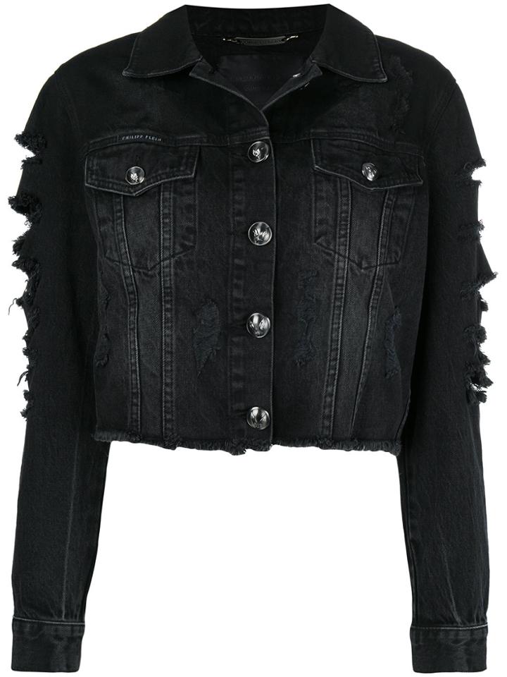 Philipp Plein Only Patches Denim Jacket - Black