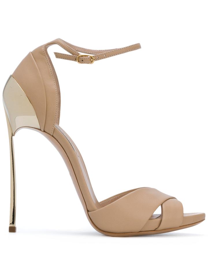 Casadei Techno Blade Sandals - Nude & Neutrals