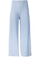 D.exterior High Waisted Stretch Trousers - Blue