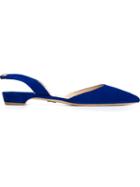 Paul Andrew Sling-back Sandals, Women's, Size: 39, Blue, Suede/leather