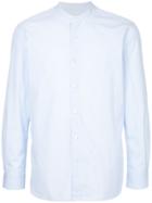 Kent & Curwen Collarless Shirt - Blue