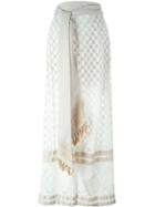 Mame Wide-leg Patterned Trousers
