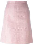 Chanel Vintage Patterned Skirt, Women's, Size: 36, Pink/purple