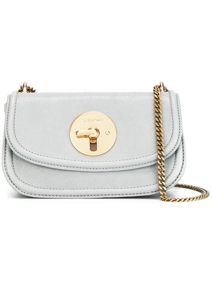 See By Chloé Lois Crossbody Bag, Women's, Grey, Sheep Skin/shearling/cotton
