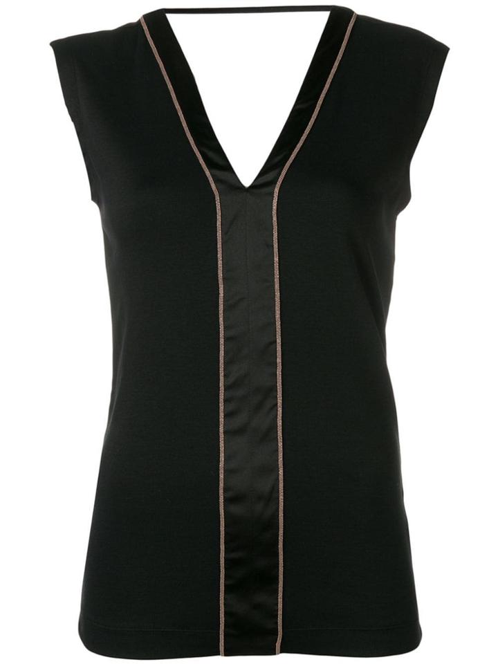 Brunello Cucinelli Embroidered Blouse - Black