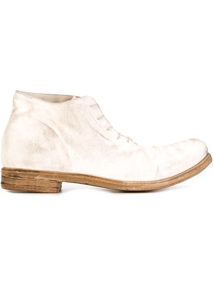A Diciannoveventitre Lace-up Ankle Boots - White