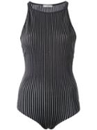 Egrey Knitted Bodysuit, Women's, Size: Medium, Blue, Spandex/elastane/viscose/polyimide