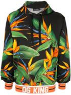 Dolce & Gabbana Dg King Bird Of Paradise Print Hoodie - Black