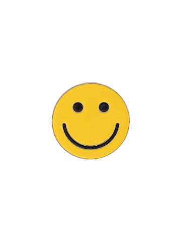 Gelareh Mizrahi Smiley Face Pin - Yellow & Orange