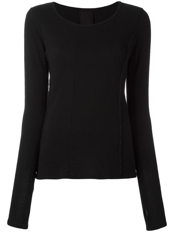 Pal Offner Boat Neck Jumper, Women's, Size: 1, Black, Polyamide/viscose/angora/wool