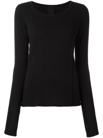 Pal Offner Boat Neck Jumper, Women's, Size: 1, Black, Polyamide/viscose/angora/wool