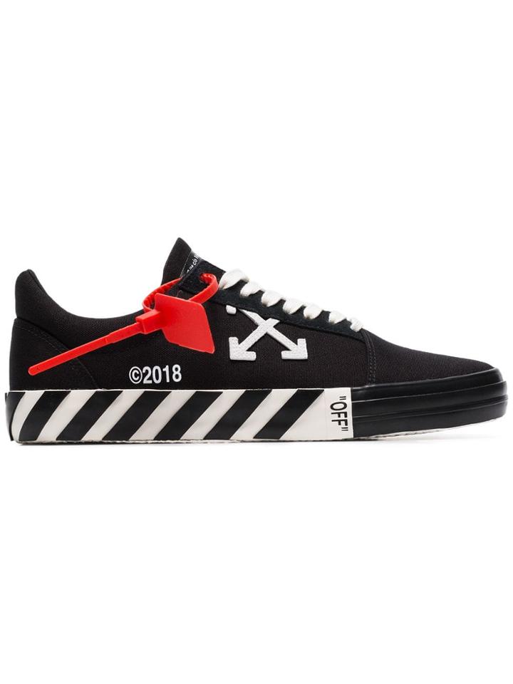 Off-white Black Vulcanised Low Top Sneakers