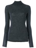 Vince Long Turtle Neck Sweater - Grey