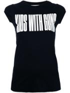 Strateas Carlucci 'kids With Guns' Print T-shirt - Black