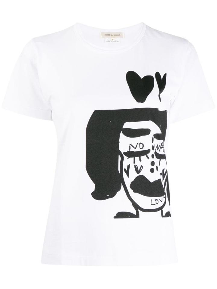 Comme Des Garçons Graphic T-shirt - White