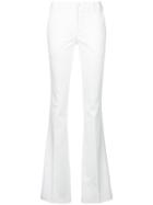 Pt01 Flared High Waisted Trousers - White