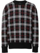 Burberry Check Merino Wool Jacquard Sweater - Black