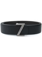 Ermenegildo Zegna Logo Belt - Black