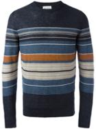 Dondup Striped Jumper, Men's, Size: Xxl, Blue, Linen/flax