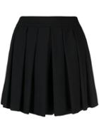 Boutique Moschino Pleated Mini Skirt - Black
