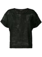 Roberto Collina Scoop Neck T-shirt - Black