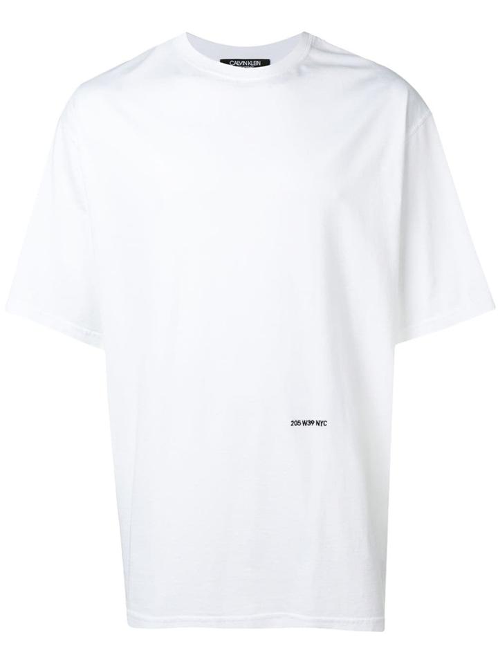 Calvin Klein 205w39nyc Logo Plain T-shirt - White
